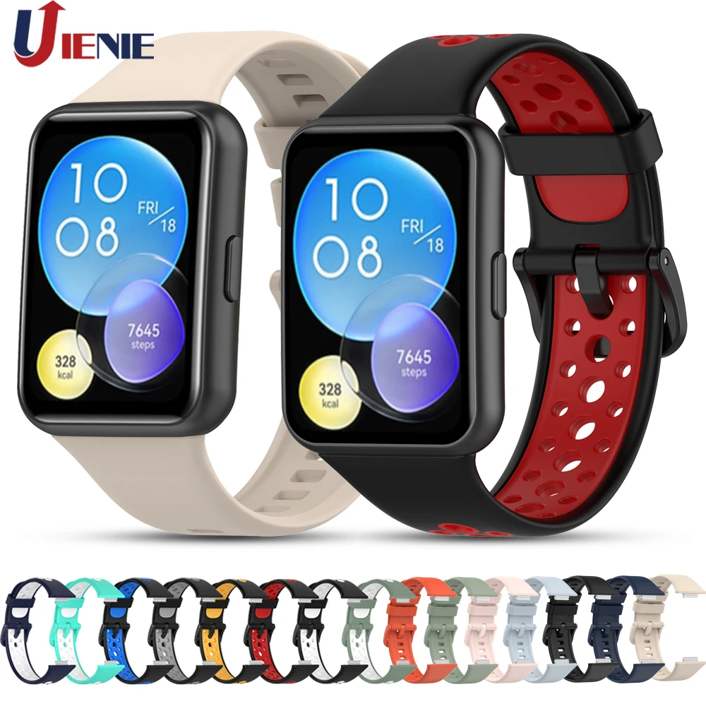 الرياضة سيليكون حزام (Band) ساعة ل الأصلي هواوي ساعة صالح 2/ fit2 نشط حزام Smartwatch حزام الساعات correa تنفس سوار