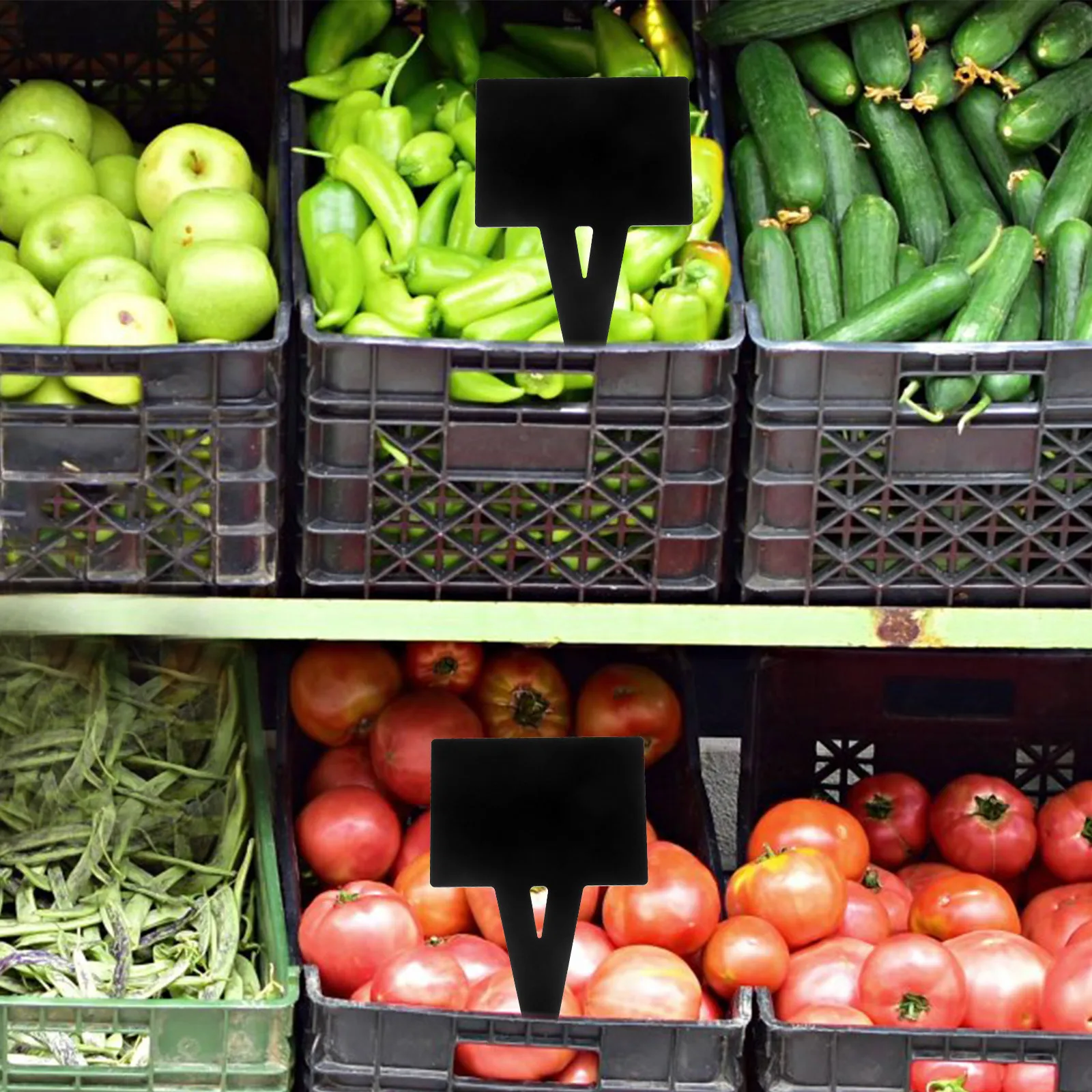 

Набор из 2 акриловых многоразовых ценников-табличек для супермаркетов, магазинов, кухонь, кладовок, для организации и демонстрации товаров