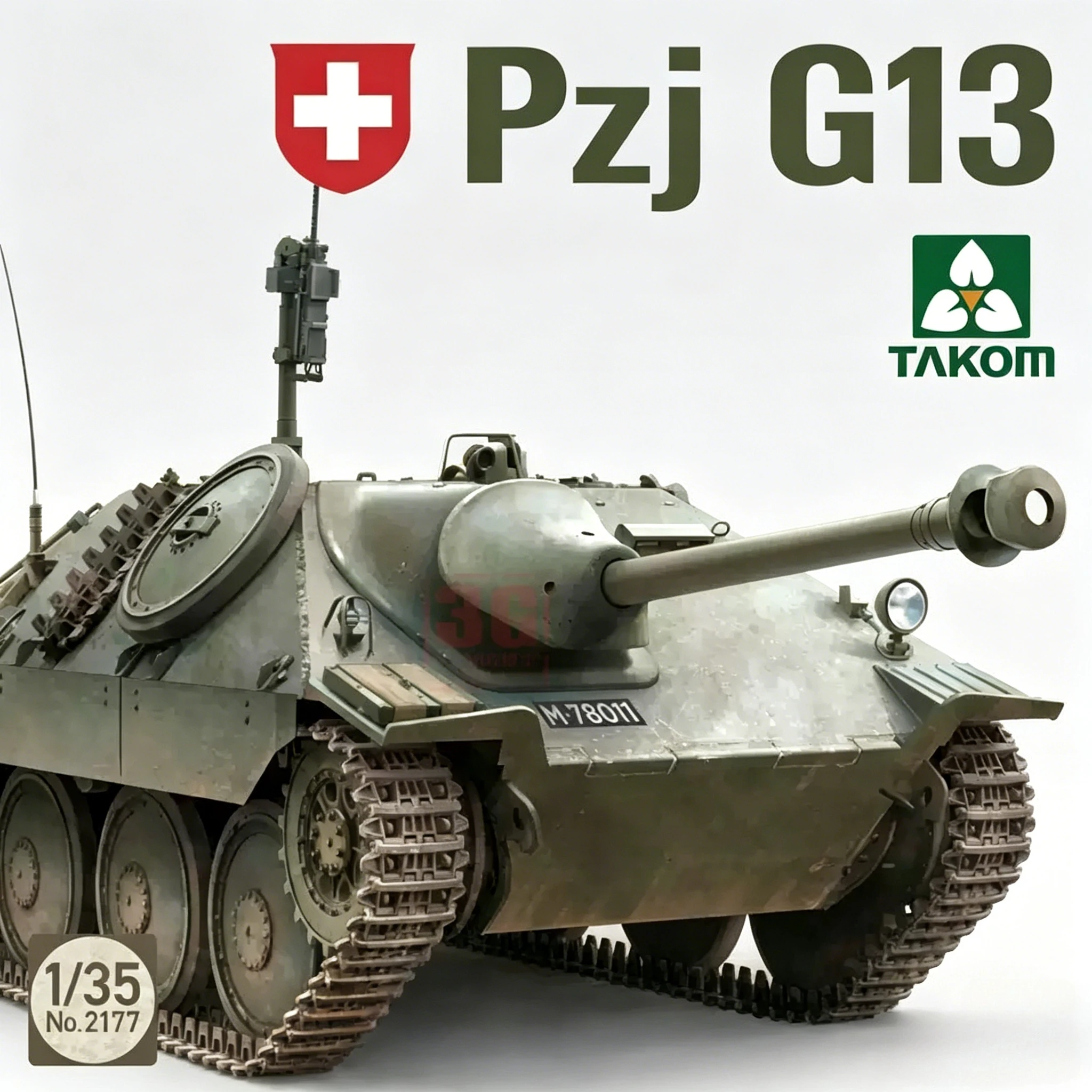 

Наборы для сборки моделей TAKOM 2177 Swiss Stalker Pzj G13, наборы для сборки масштабных моделей танковых истребителей 1/35