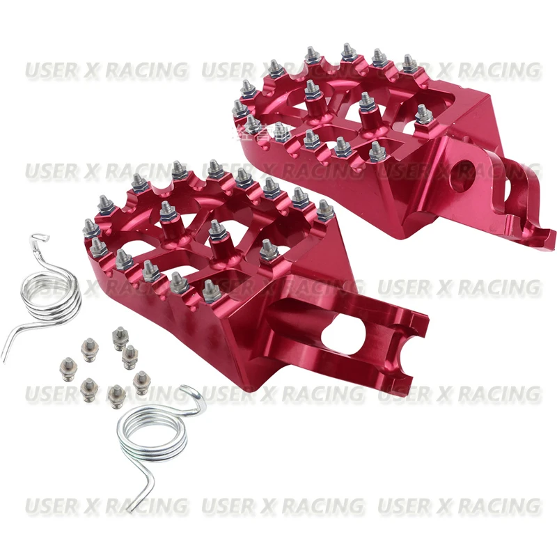 USERX Universal Motorcycle Foot Pegs for HONDA CRF250/450R CRF1000L KX250F KX450F High quality and durability