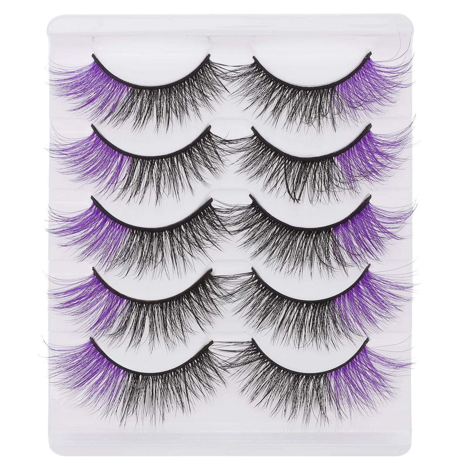 

5 Pairs Artificial Eyelashes Extensions Fake Natural Naturalcurl Lightweight Gentle Handmade Comfortable Reusable