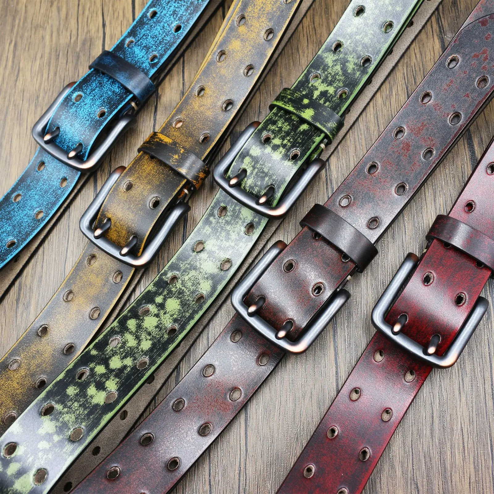 double-needle-button-retro-distressed-tie-dye-stitching-belt-men-made-genuine-european-leather-with-all-perforated-sections