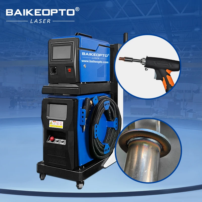 Baikeopto 1200W Handheld Fiber Laser Welding Cutting Cleaning Machine Air Cooling Wire Feeder Stable Easy Operation for Metal