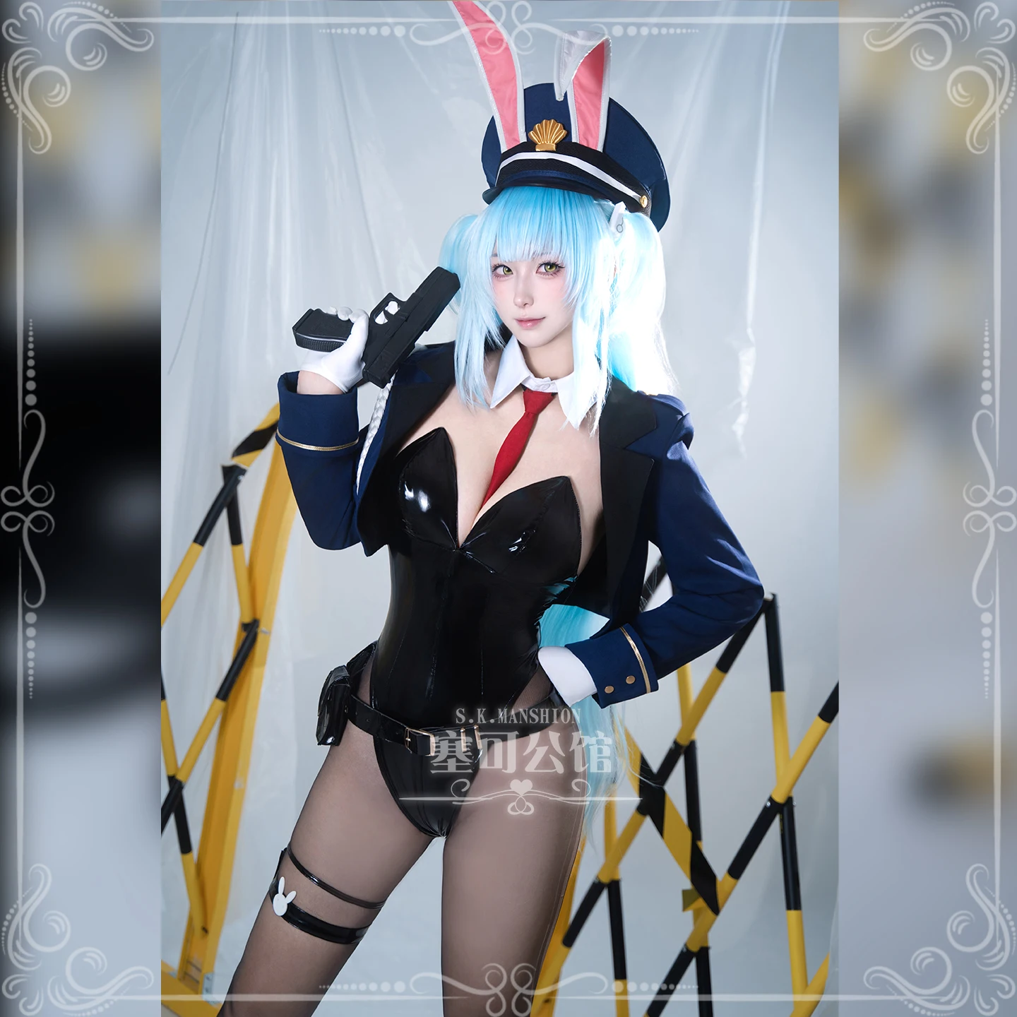 

Bunny Girl HMS Neptune Cosplay Azur Lane Costume Sexy Jumpsuit Hat Accessories Prop Uniform Anime Game for Women