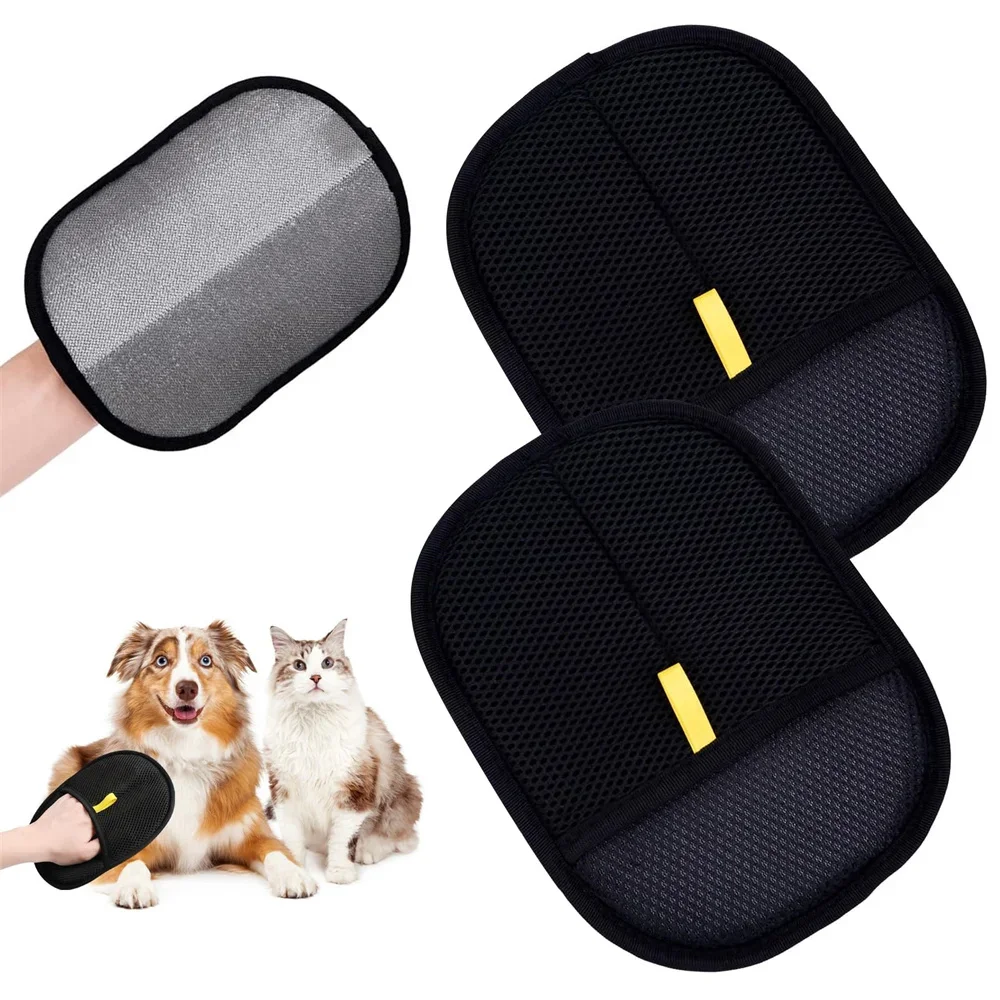 

Pet Hair Removal Gloves for Carpet Static Electricity Reusable Double Sided Pet Fur Remover for Cat Dog Sofa Furniture Cleaning