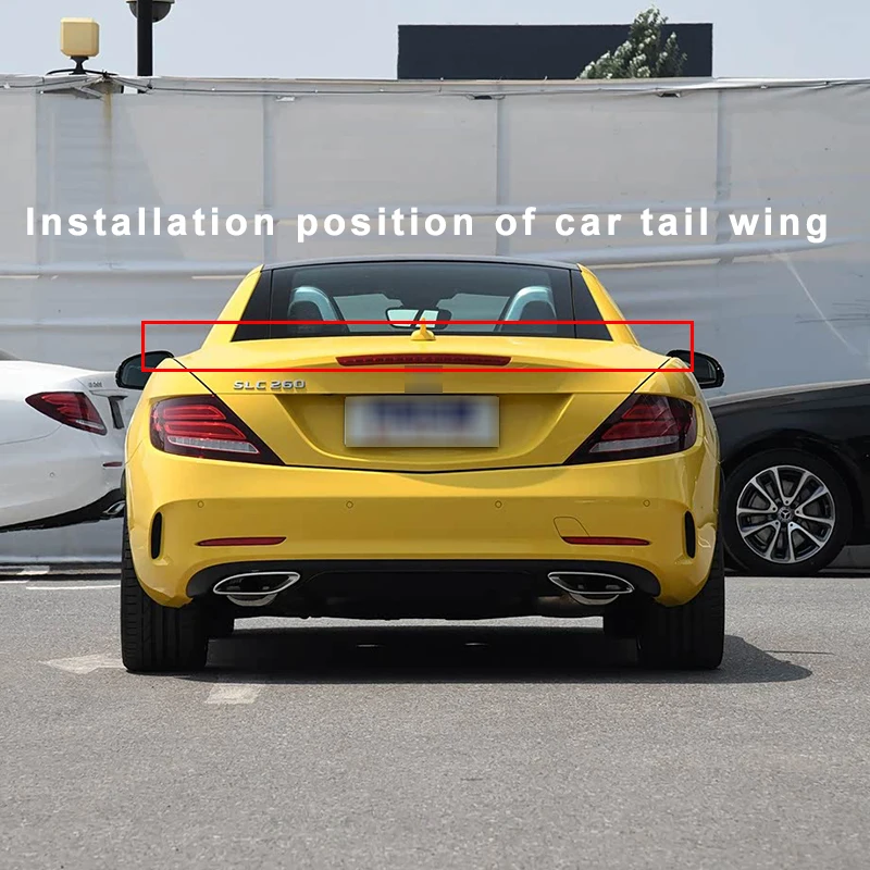 

Car Universal Electric Rear Spoiler Wing Trunk Tail Remote Control Modification Accessorie For Benz SLC300 260 200 2014-2019