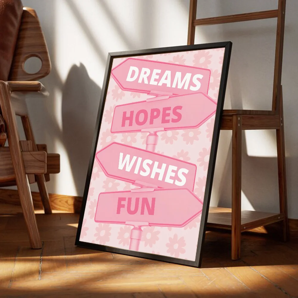 Pink Cream Ace Card Lucky You Aesthetic  Whitepaper Poster HD Quality Poster Wall Art Painting Study Room Wall Decor