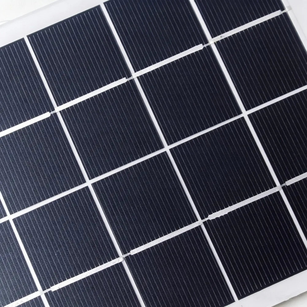 5V 3W Portable Solar Charger with USB Port for Mobile Devices Designed for Camping Hiking Fishing and RV Power Supply