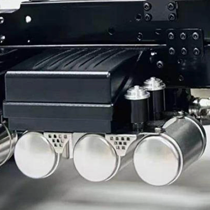 

1 шт. Металлический имитационный отсек для батареи, декоративные аксессуары для модернизации радиоуправляемых моделей грузовиков 1/14 Tamiya SCANIA 770S R620, Volvo, BENZ, MAN