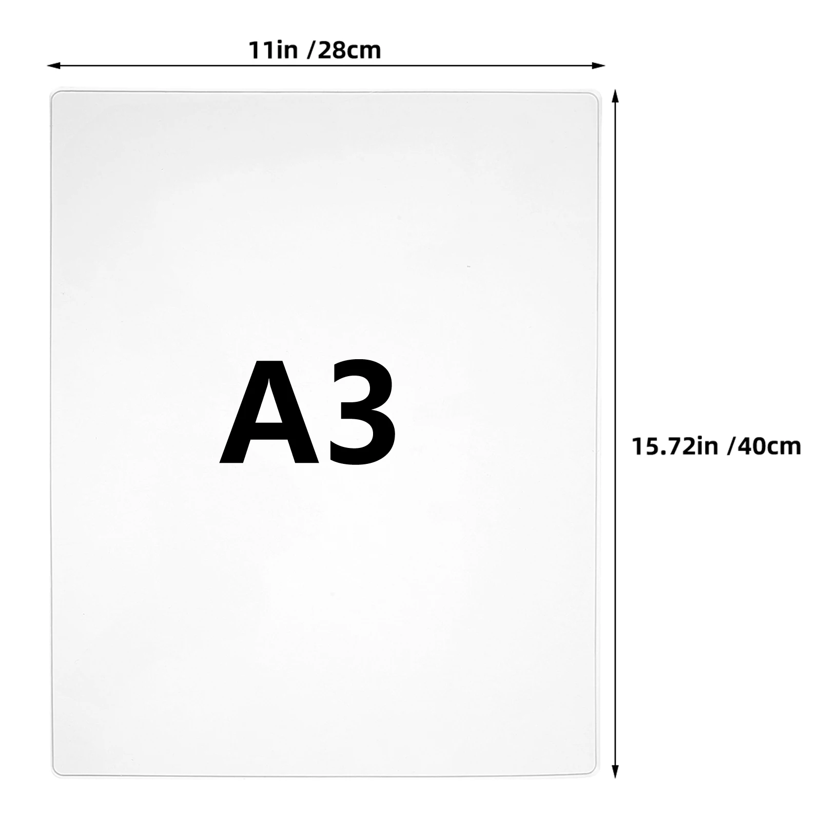 Large Gel Plate For Printmaking Transparent Monoprinting Plate Reusable Art Supplies Gelli Plate Gel Printing Plate A3