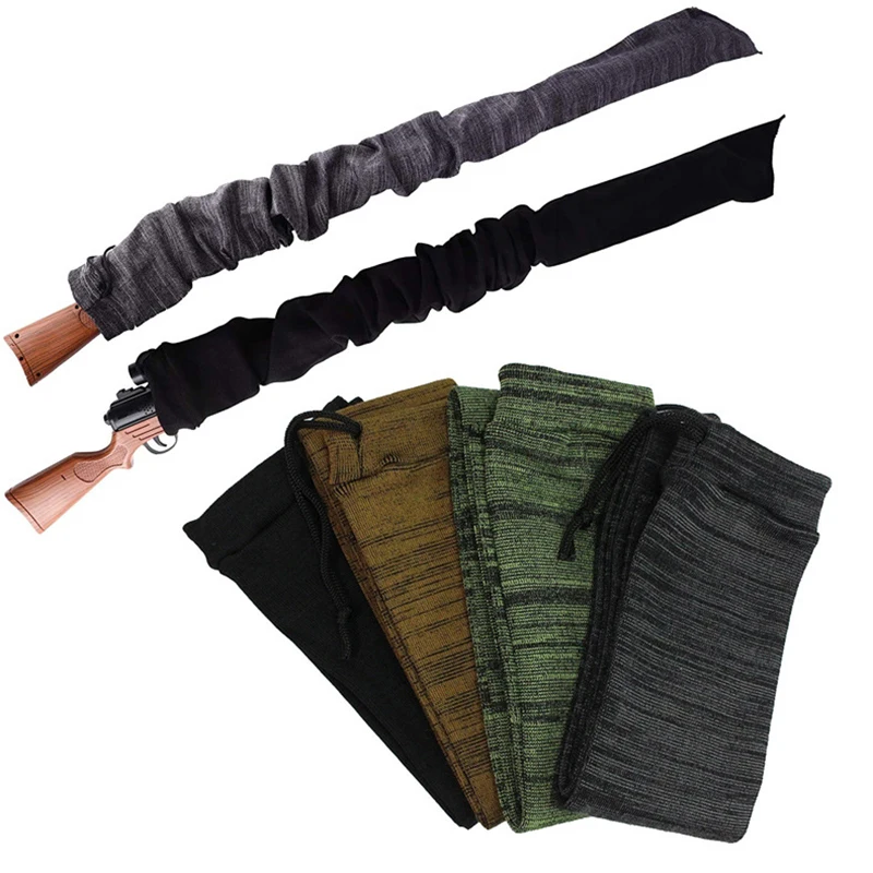 Airsoft Rifle Gun Sock 40cm/140cm Knitting Polyester Tactical Gun Holster Bag Storage Sleeve Hunting Gun Case Fits Most Guns