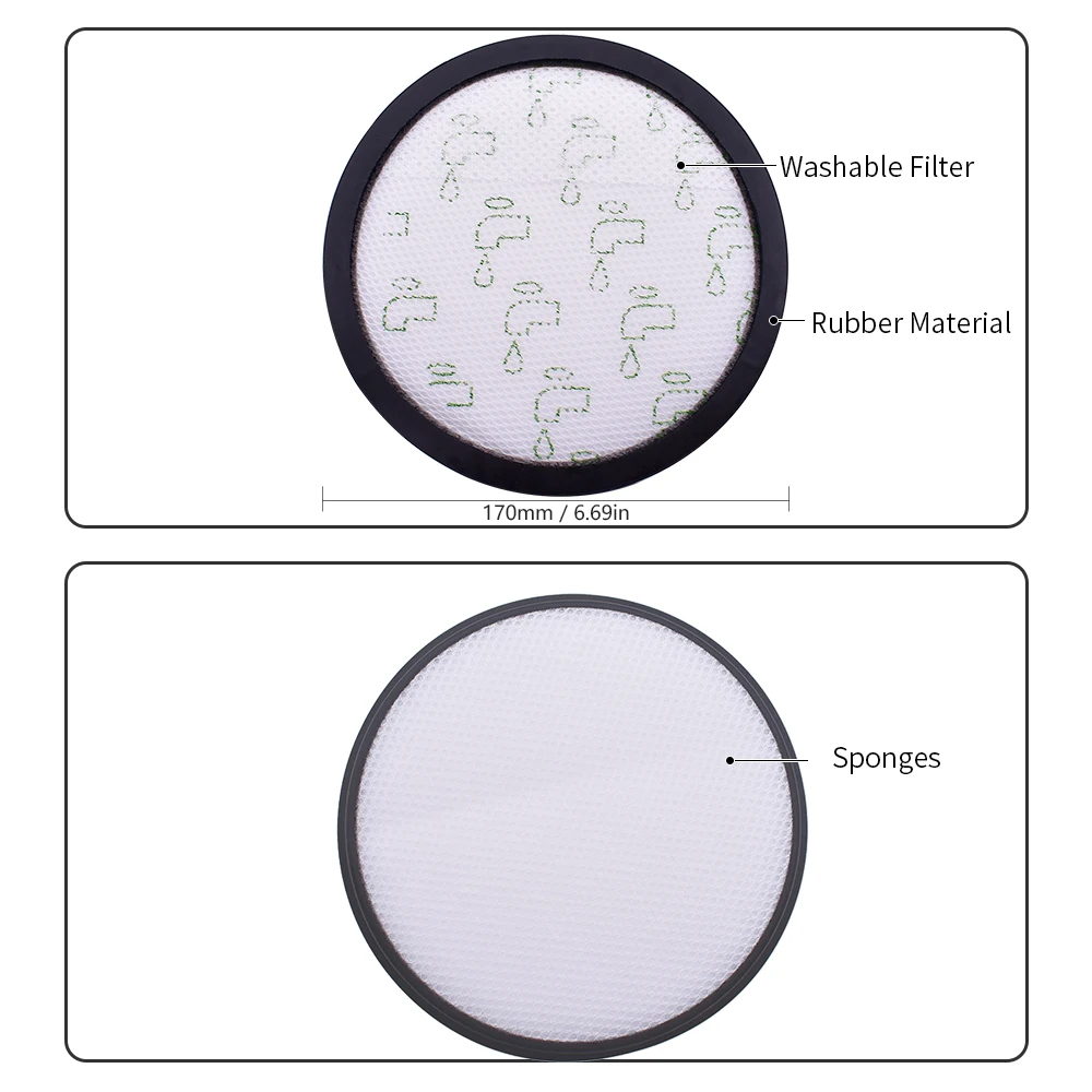 Filter Compatible with Rowenta HEPA Tefal X-Trem tw7647ea RO7611 RO7623 RO7634 RO76 RO6984EA Vacuum Cleaner Parts Accessories