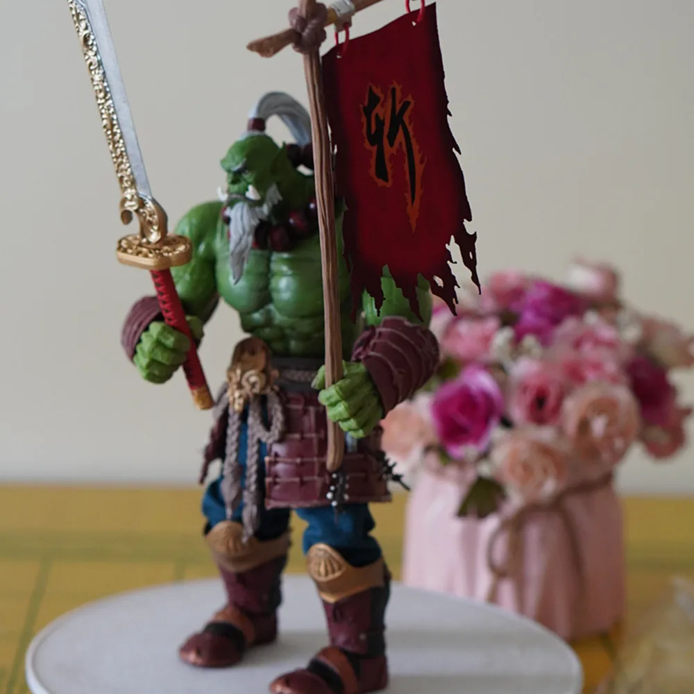 21cm World Of Warcraft Orc Figure Blade Master Figures World Of Warcraft Guardian Of The Horde Model Collection Decora Toys Gift