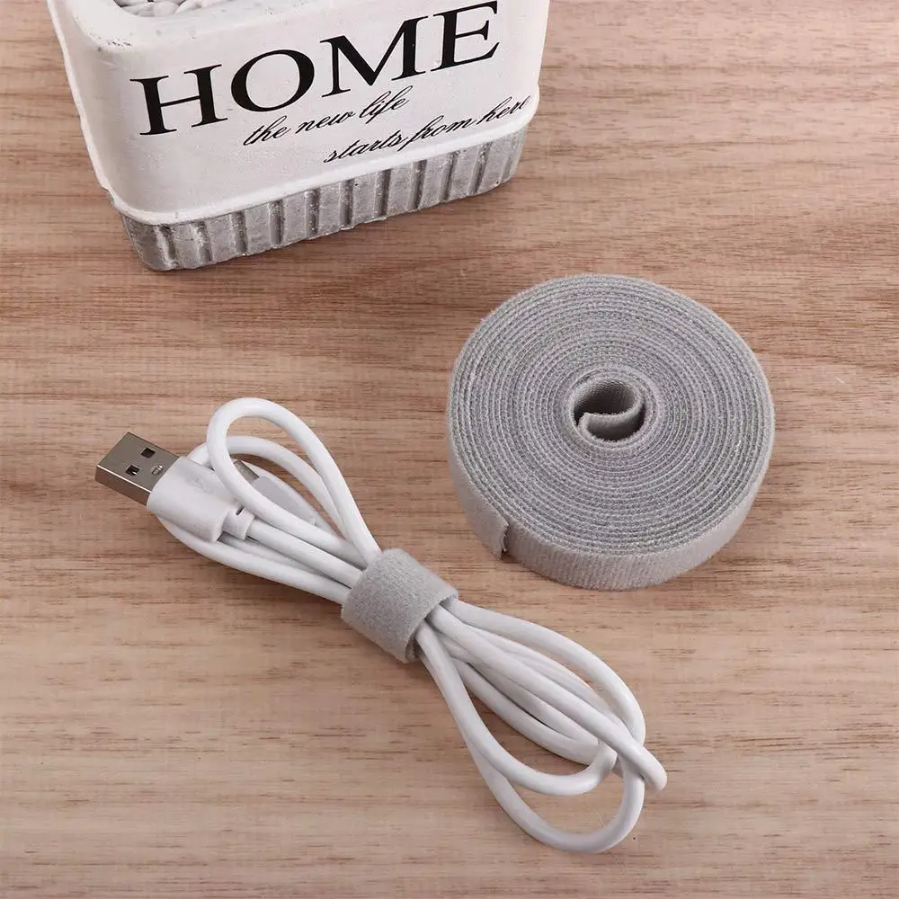 Desktop Double-Sided Self Gripping Fastener Cable Organizer Straps Fastening Cable Ties Cable Fixing Straps Cable Fixed Harness