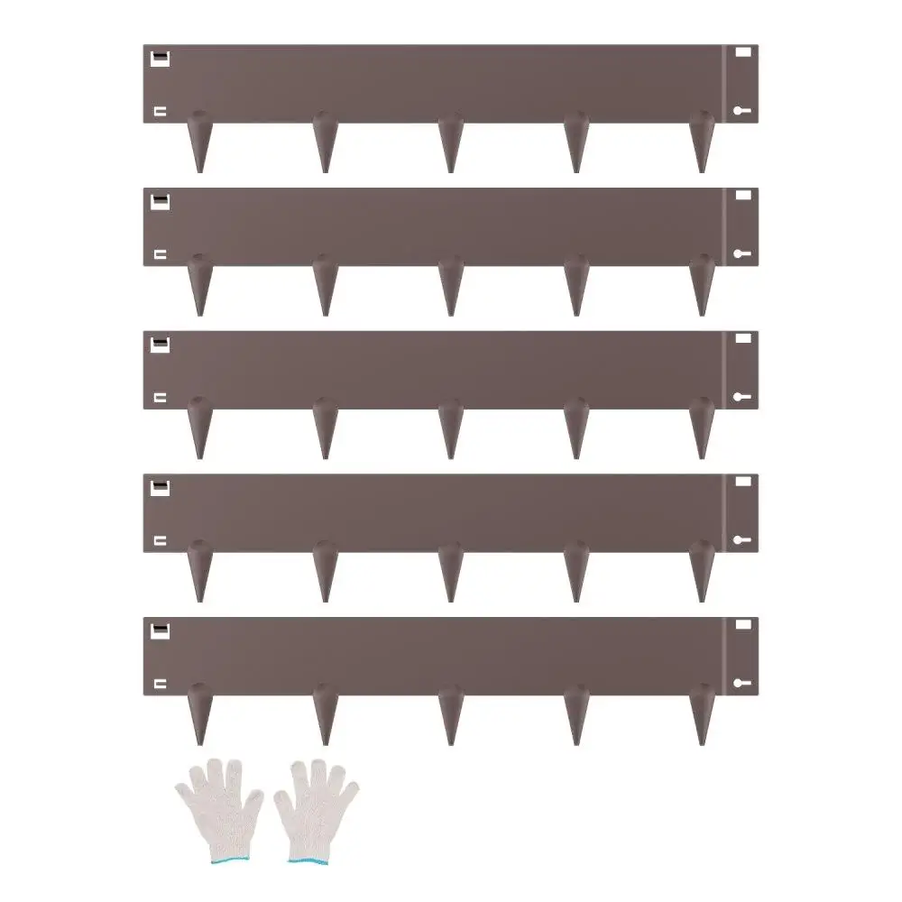 

Steel Landscape Edging 5 Packs 39x5in Rust Resistant Brown Border