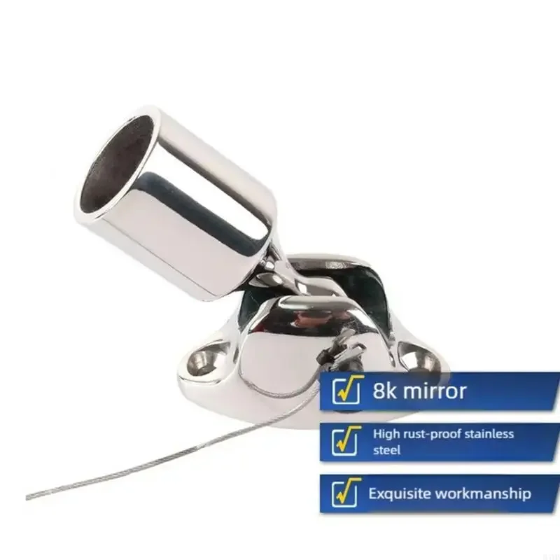 

Stainless Steel Ball Slide Cap Base Fitting Smooth Top End Deck Hinge Mount Marine Hardware Pipe Support Fitting 37JD