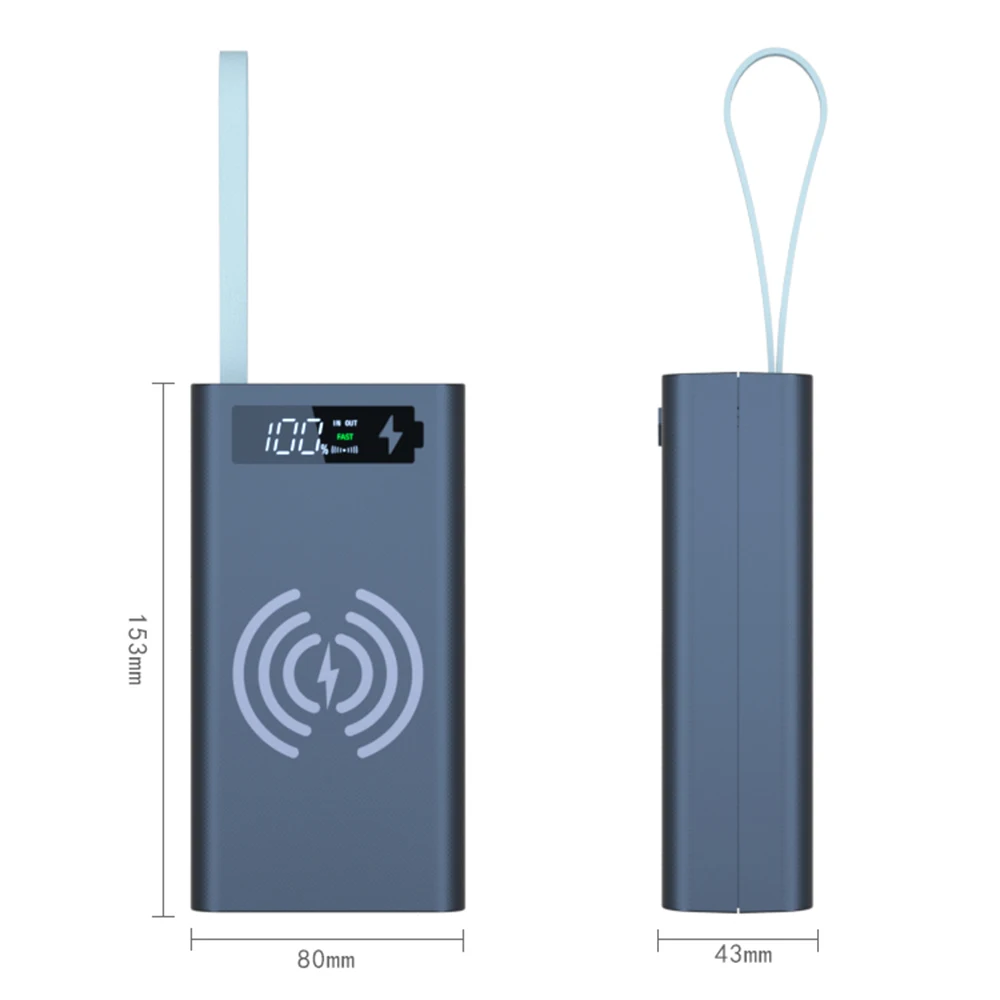 T12 szybkie ładowanie QC3.0 DIY 12x1865 0 obudowa na akumulator Powerbank Powerbank osłona na uchwyt przenośny pojemnik na baterie z wyświetlaczem