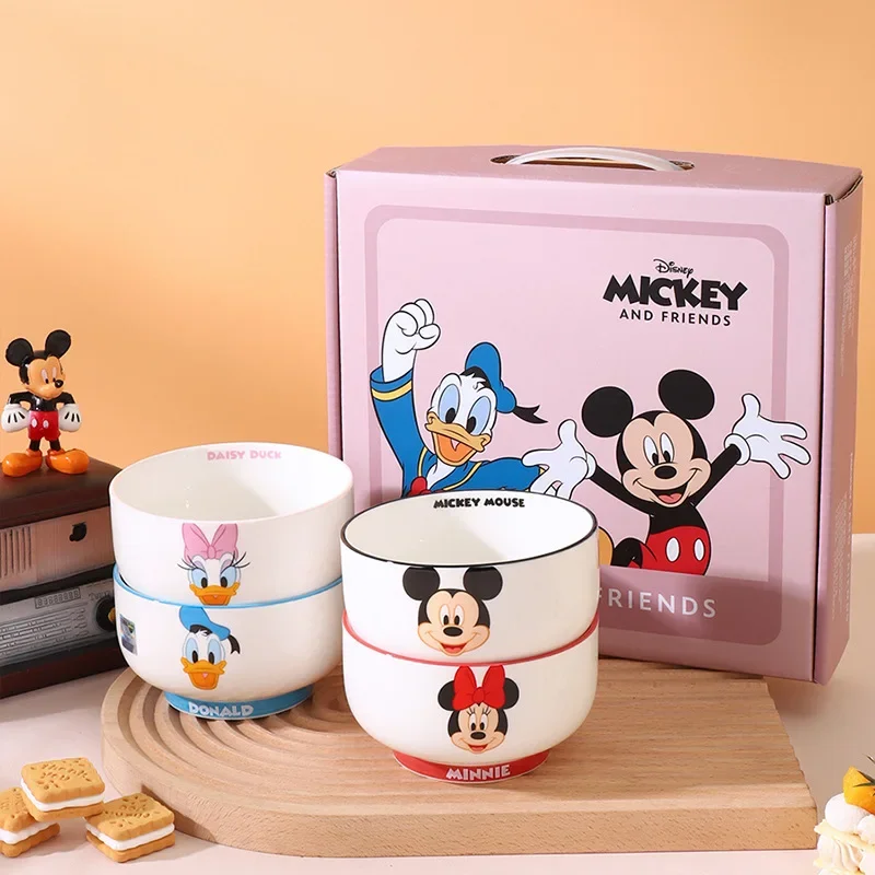 Disney Le Selection Series Ceramic Tableware 4.5-inch Household Rice Bowl Cartoon Children's Ceramic Bowl