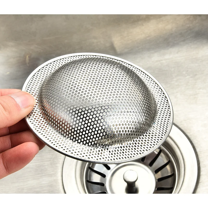 Stainless Steel Strainer Sink Sewer Filter Floor Drain Waste  Hair Colanders Home Portable Bathtub  Catcher Stopper