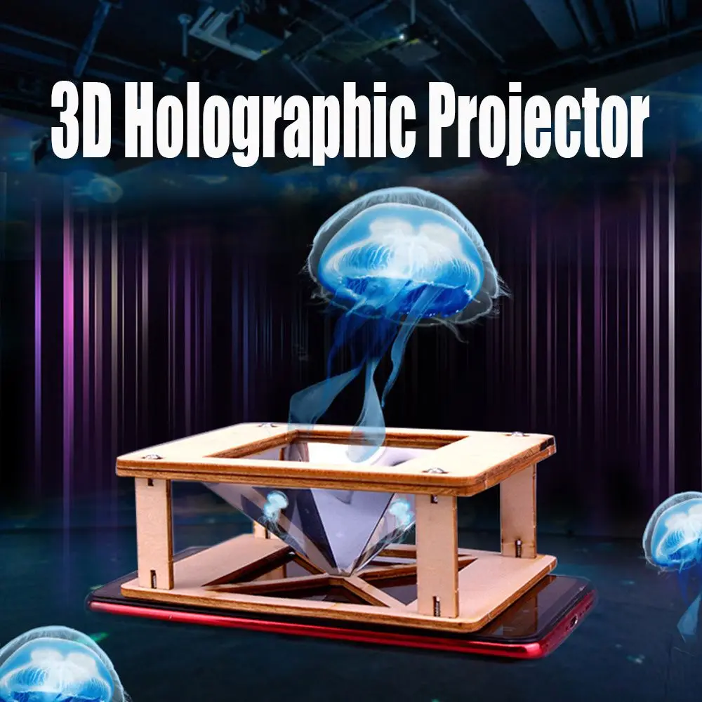 Analyste de budgétaire d'hologramme 3D en bois pour enfants, jouet STEM, apprentissage de la physique, expérience de science optique