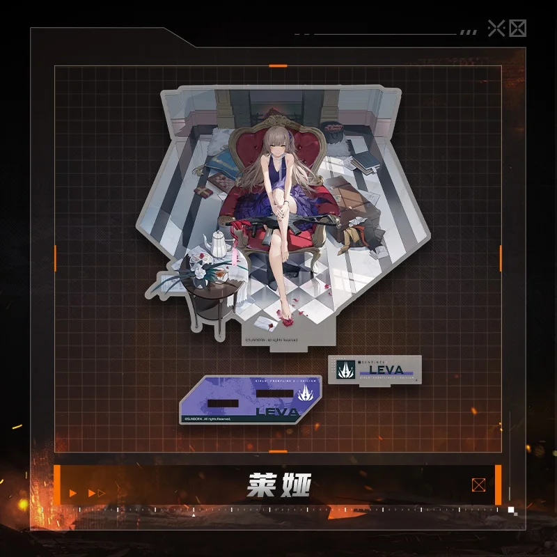 Game Girls Frontline M4A1 M16A1 Acrylic Stand Model Plate Lovely Desk decorations Cute Souvenir Creative Animated character view 5