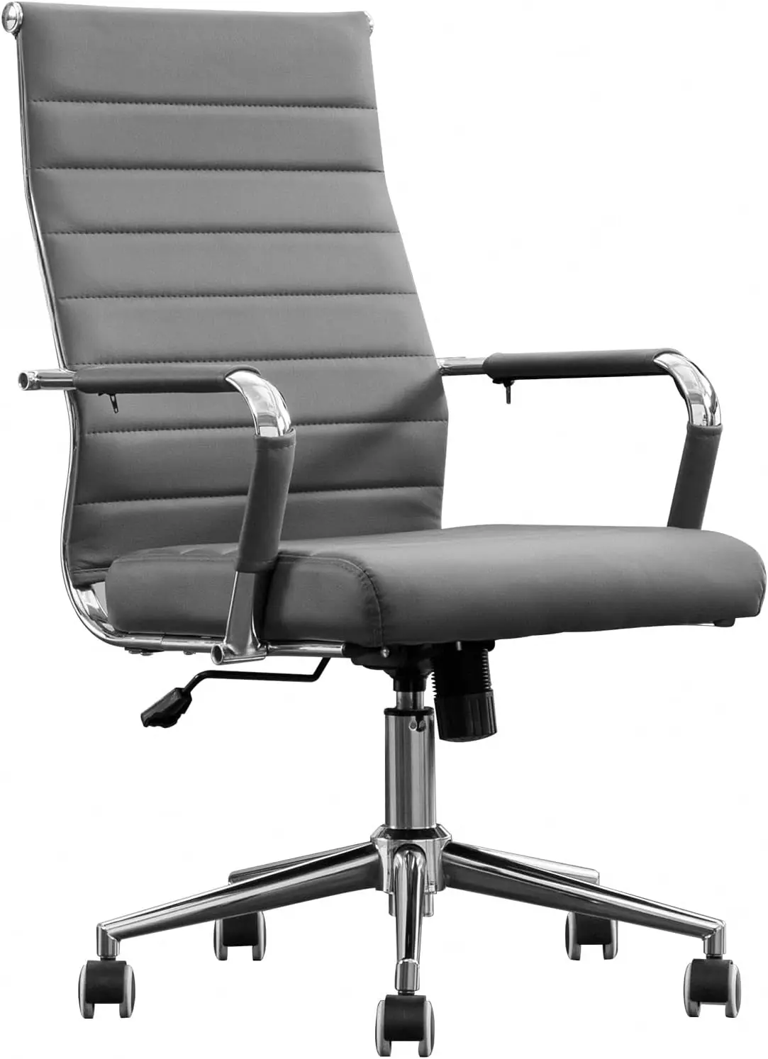 

Home Office Chair Ribbed, Modern Leather Conference Waiting Room Chairs,Ergonomic Office Desk Chair, High Ba Executive Computer