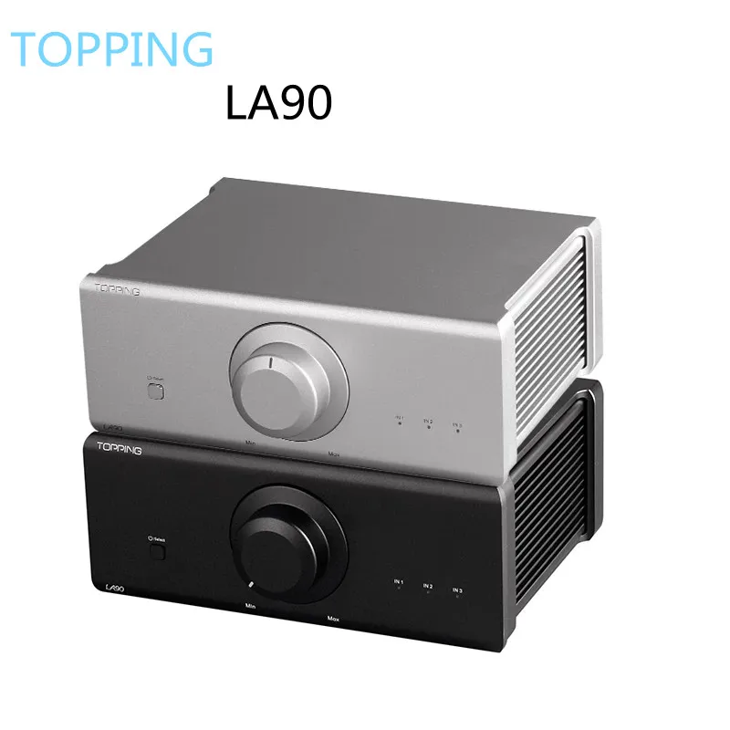 TOPPING LA90 Power Amplifier DAC High Power AMP CNC Machined 3xXLR/TRS Inputs used with D90SE A90 Pre90 Hifi Music AMP