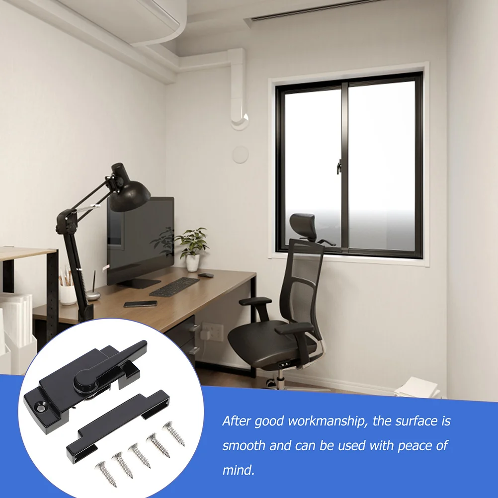 

4Pcs Sliding Window Sash Locks Zinc Alloy Rust Proof Hook Lock for Sliding Windows Proof Window Lock Stopper