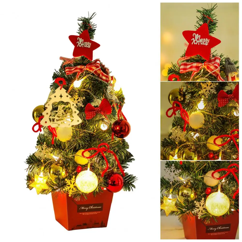 

Рождественские елочные украшения, праздничная мини-рождественская елка своими руками с подсветкой для внутреннего и наружного декора, 19,7 дюйма, Рождественский дом на Рождество