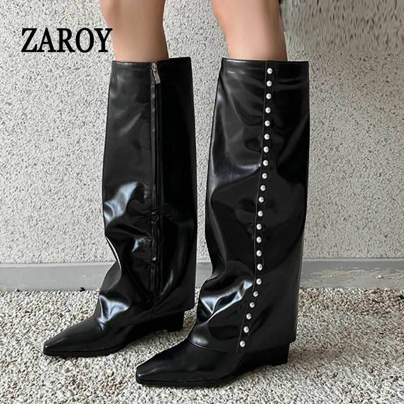 ZAROY Dameslaarzen Wintermode  - Women'S Fashion Knee High Boots recensie en prijs