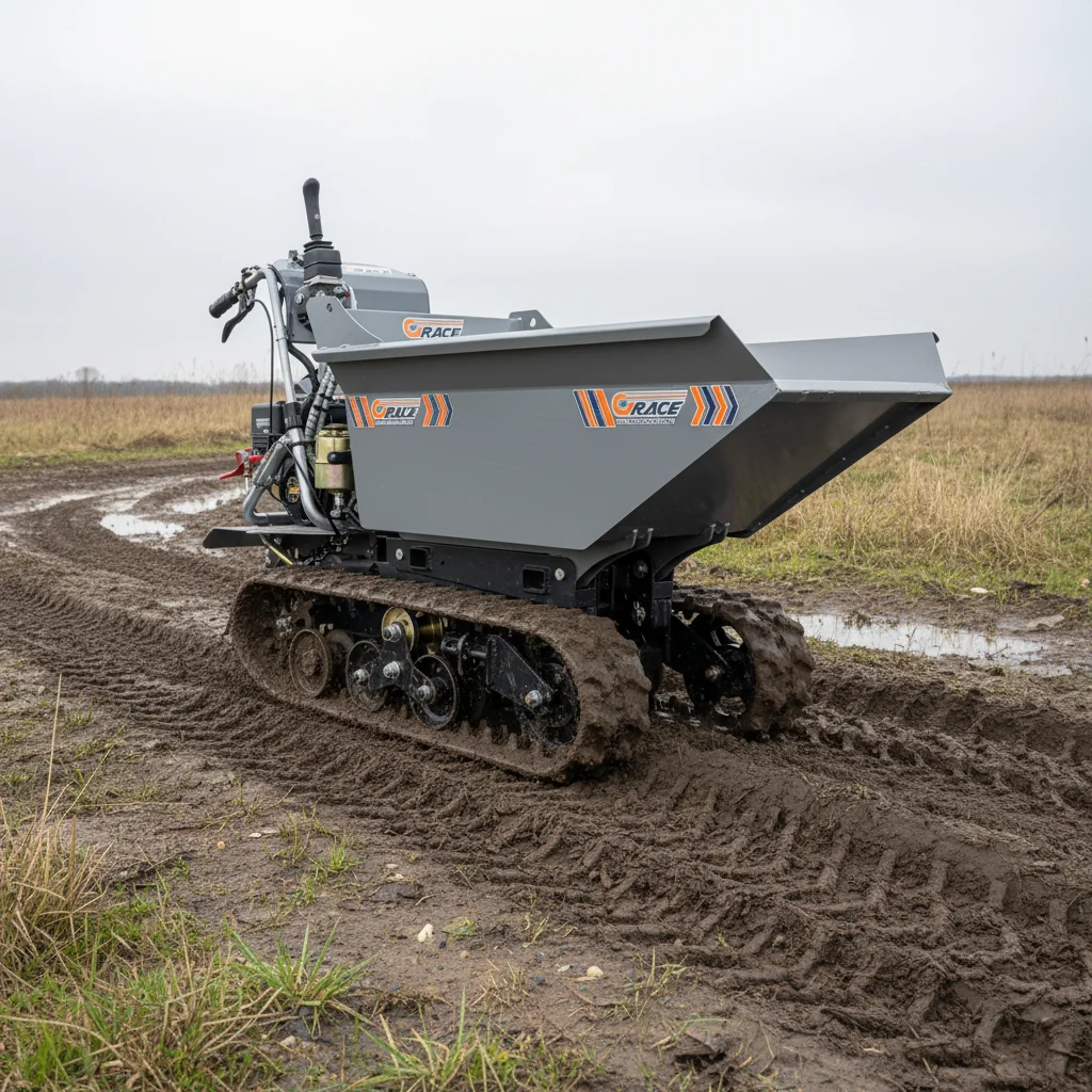 

Customize Remote Control Crawler Dumper 500kg Mini Tracked Dump Truck For Garden
