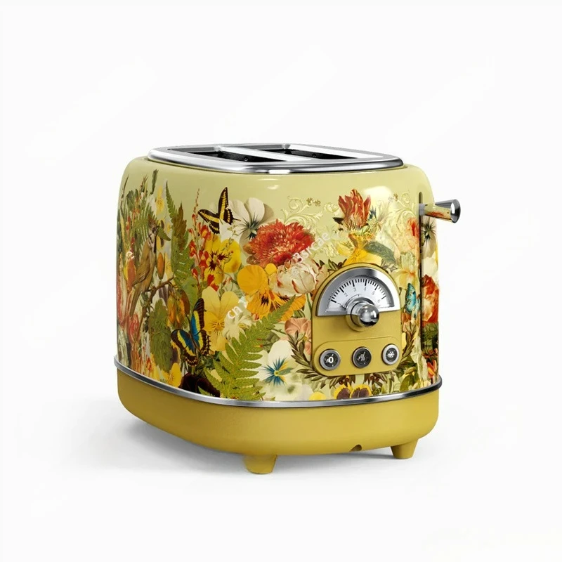 

2-Slice Retro Toaster, 3 Functions-Defrost/Reheat/Cancel, Removable Crumb Tray For Easy To Clean, 1.5 Inches Extra Wide Slots