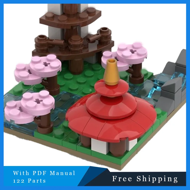 122 PCS Street View Moderni Piccoli Templi Modulari Building Blocks Creativo Famoso Stile Città Casa Modello Mattoni Giocattolo Per I Ragazzi Regalo