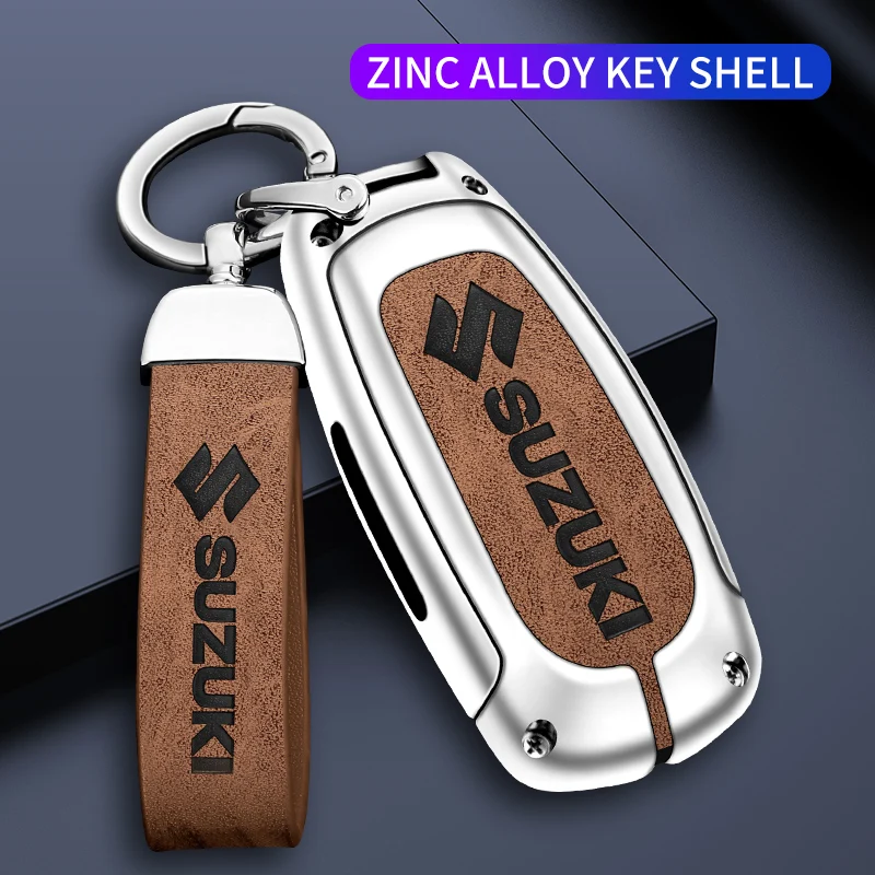 Car Key Case Cover Smart Remote Protector Shell Keychain For Suzuki Vitara Swift Ignis Kizashi SX4 Baleno Ertiga Samurai S-Cross