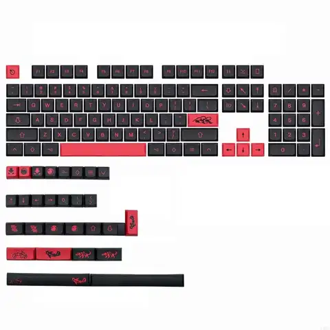 T8WC Mizu XDA Keycaps 132Key Sublimation for Gateron/Cherry/Kailh Mechanical Keyboard