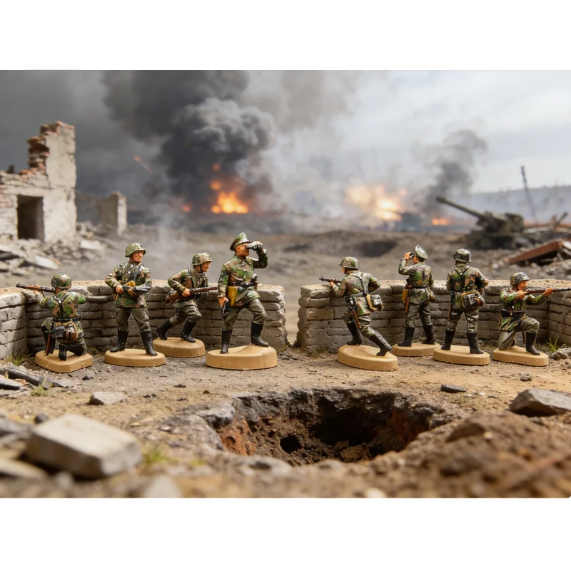 

Масштабная модель 1:72, 3D-печать, окрашенная смола, 5 шт., немецкие солдаты, игрушки, аксессуары для DIY-сцен, фигурки для демонстрации, подарки для фанатов