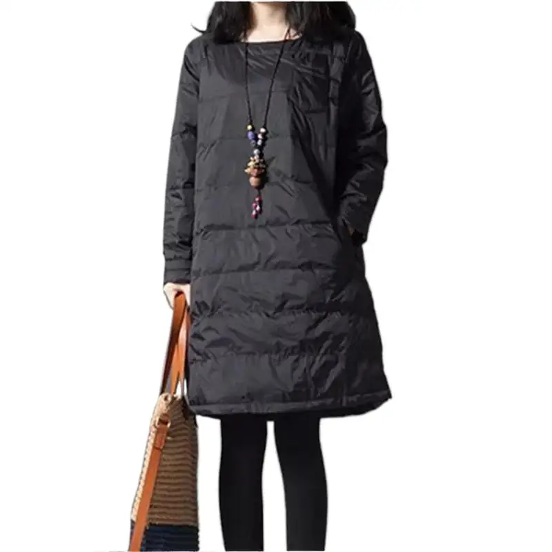 

2024 Women winter jacket outerwear long wadded jacket female padded parka women' Autunm black overcoat