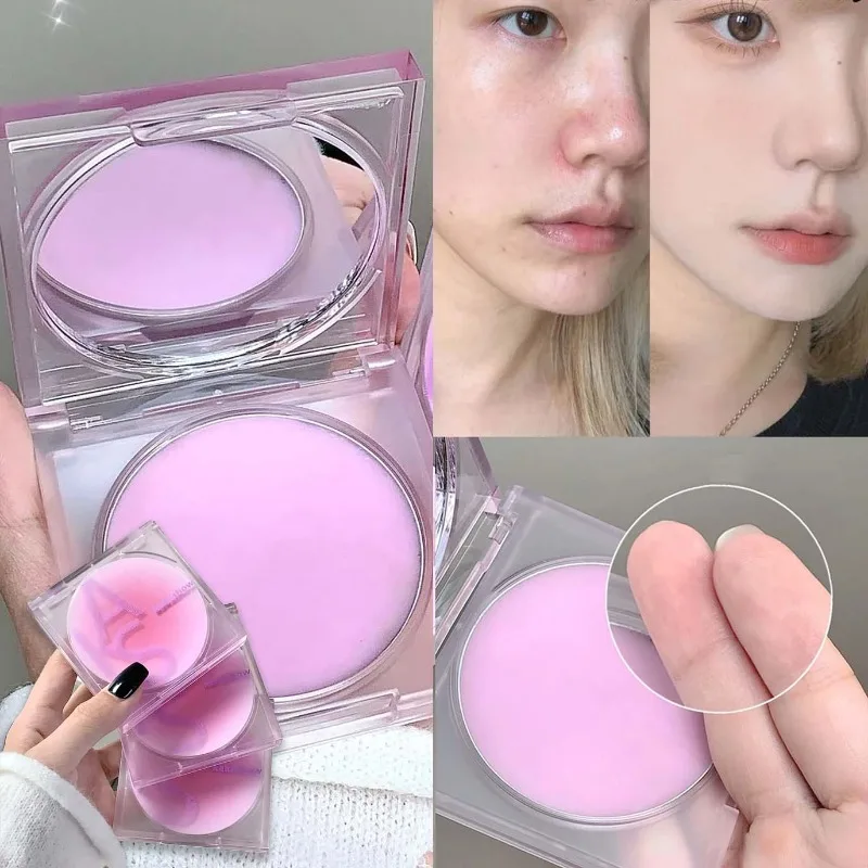 Non-powder Setting Cream Waterproof Face Oil-control Makeup Full Coverage Matte Concealer Contouring Press Powder Cosmetics 8g