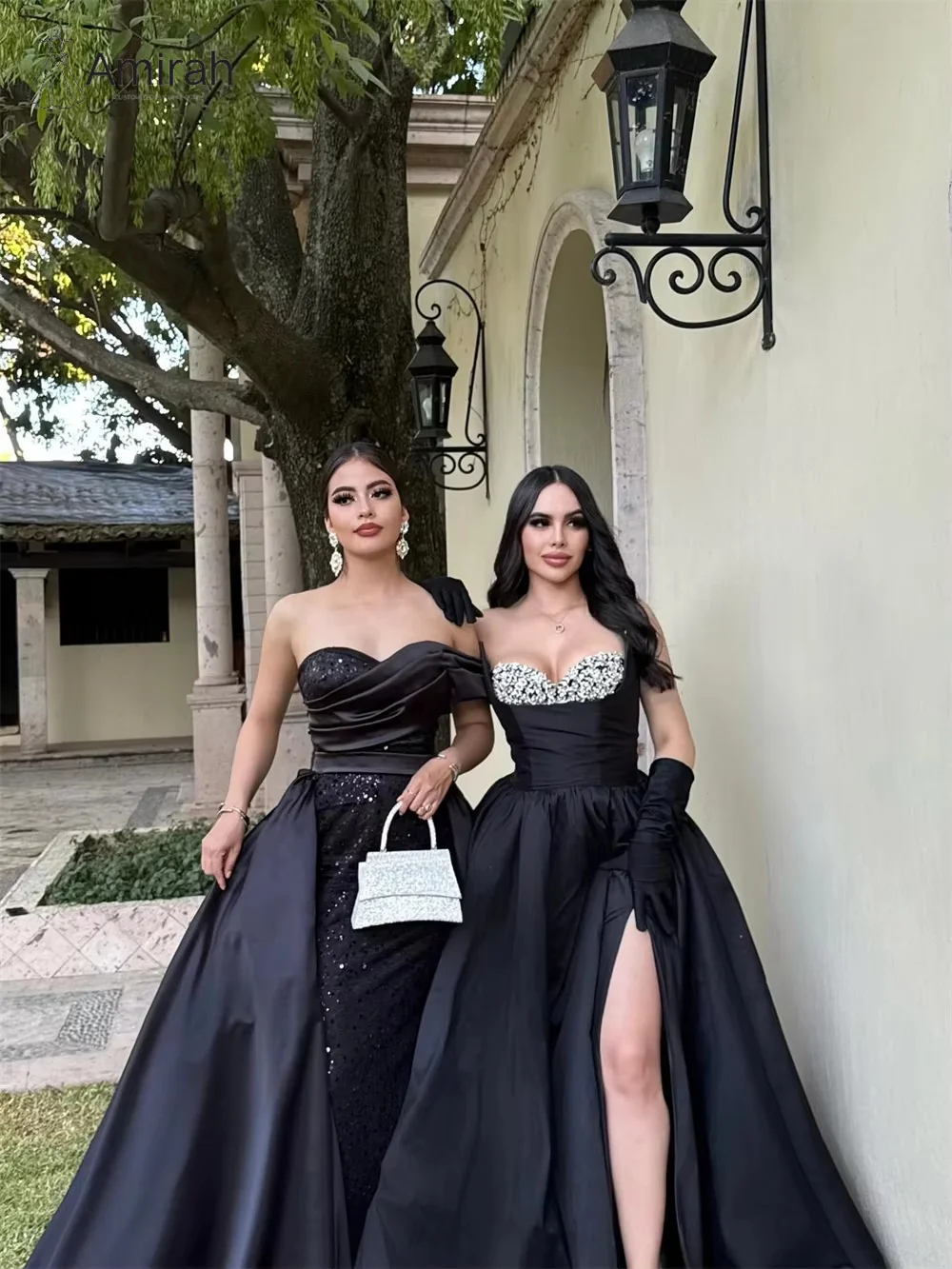 Abiti da sera su misura Amirah per occasioni speciali Abito da sposa Coda di pesce che lava il pavimento Abiti da ballo eleganti Festa 2025