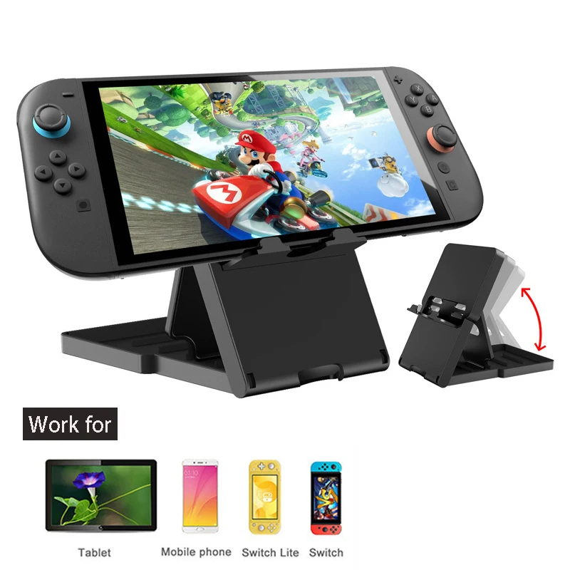 Desk Stand for Nintendo Switch 2 OLED Game Console Foldable Holder Adjustable Views Tablet Phone Mount Stand for Kindle