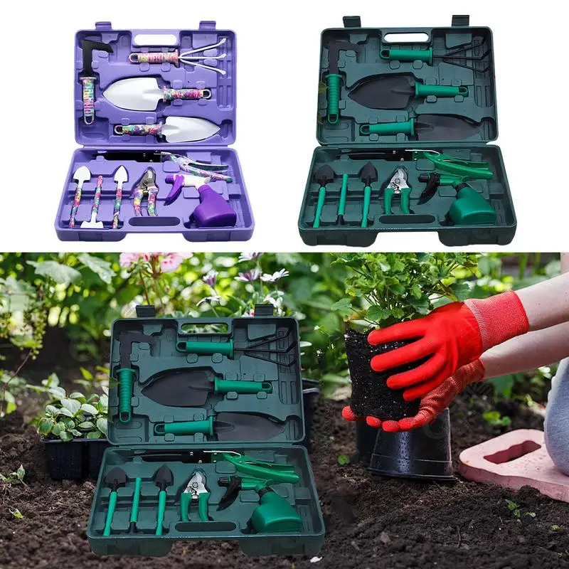 Garden Tool Set For Planting Digging Weeding garden utensils shovel rake shovel scissors multi-purpose garden supplies  tool set