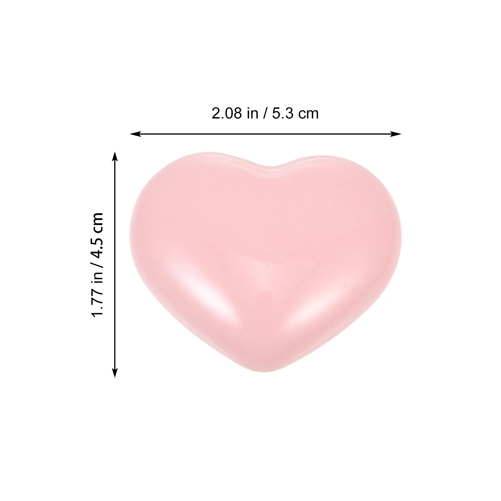 4pcs Heart-Shaped Ceramic & Stainless Steel Cabinet Knobs for Drawers, Cupboards, Wardrobes, Doors