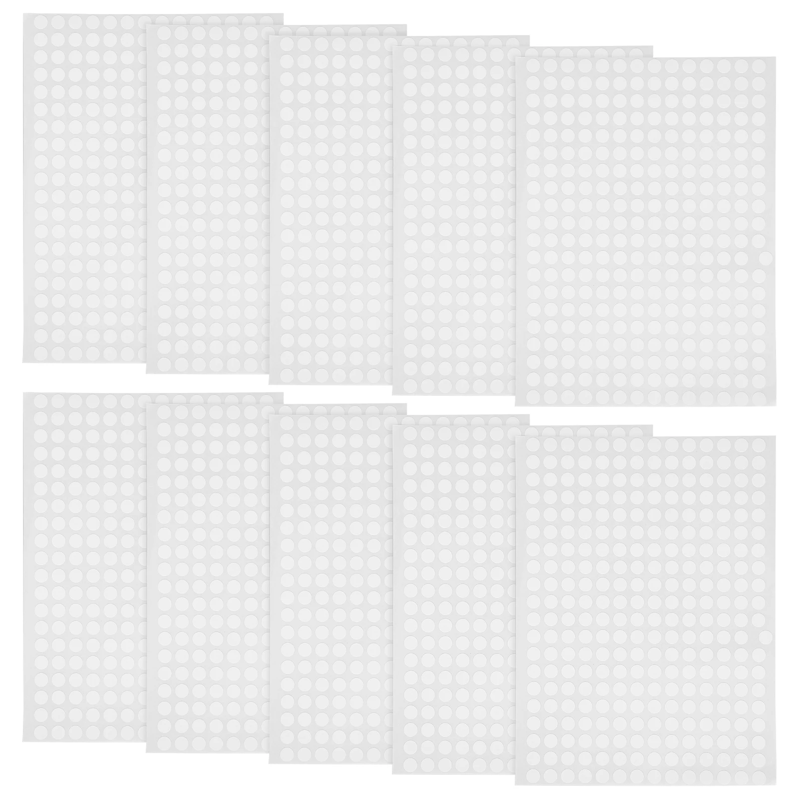

2800pcs Round Sticker Labels 8mm Black White Circle Coding Tags for School Office Use No Residue Reusable Dot Stickers