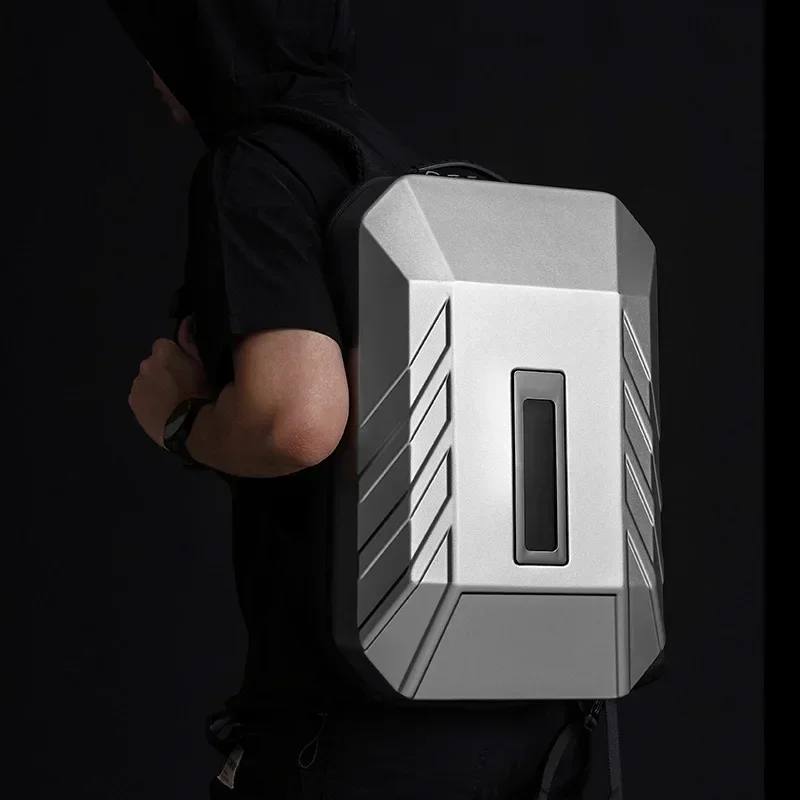 Hot SalesBusiness's PC Hard Computer Bag Trendy Cool Led MEN'S Backpack