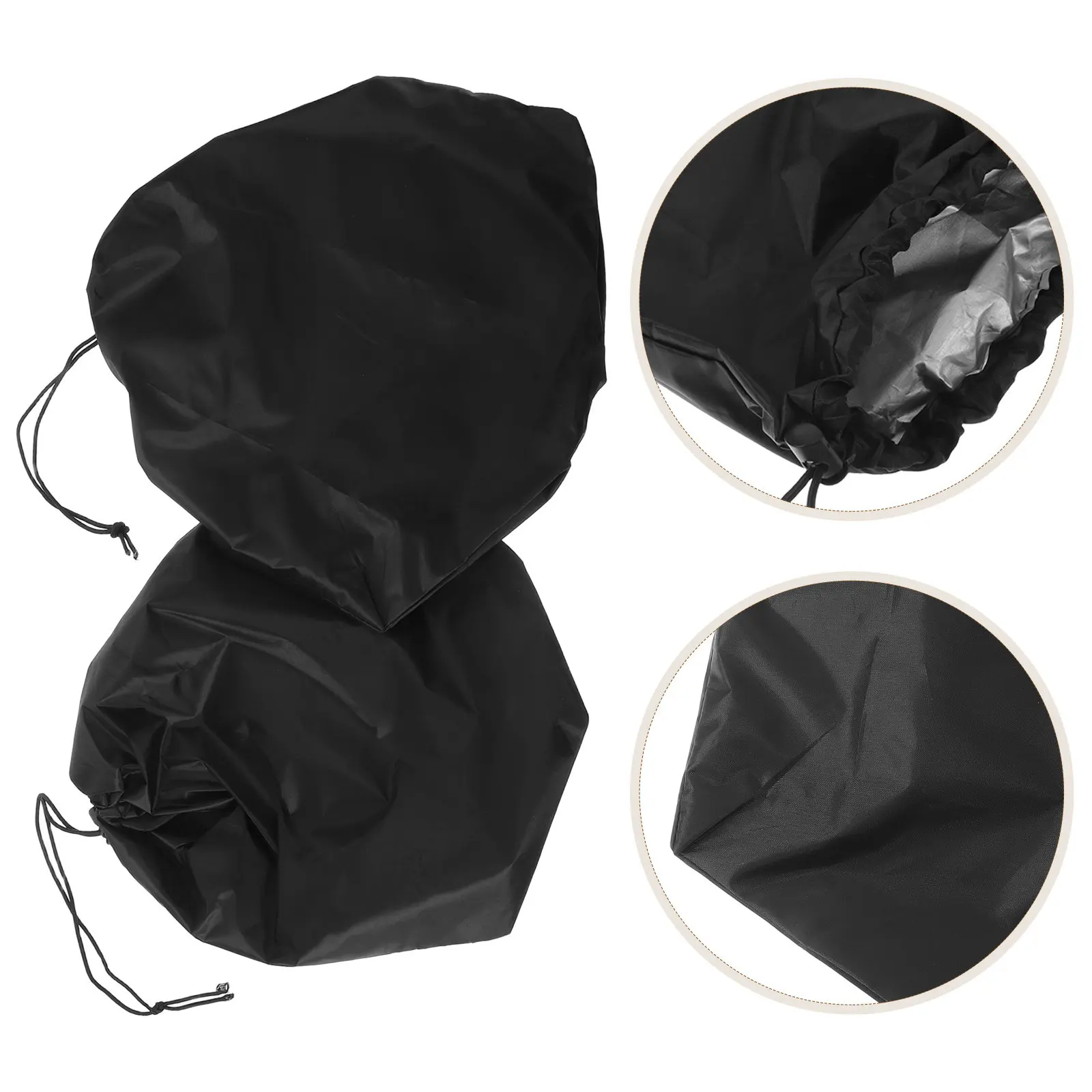 2Pcs Baby Stroller Wheel Covers Front Hub Cap Oxford Fabric Stroller Wheel Protector Slip Resistant Easy Installation for Rainy