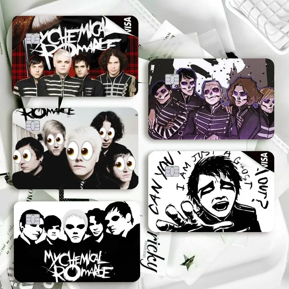 MCR Fan Icon My C-Chemical Romance Waterproof Film Skin Cover Credit Card Stickers Debit Front Bank Bus Pass