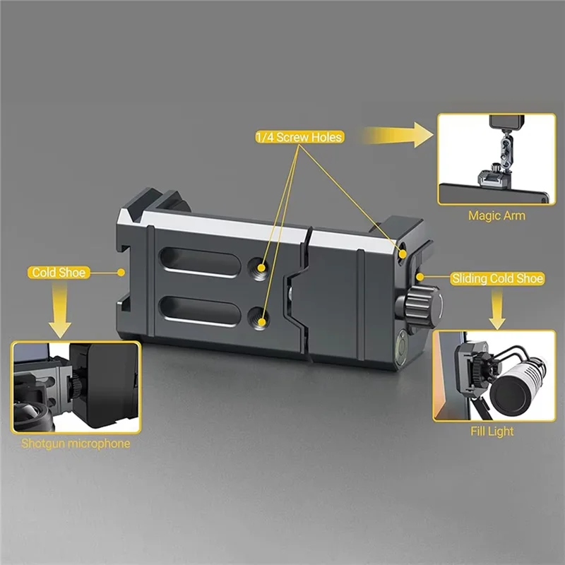 جديد-LEAPLIGHT حامل هاتف ترايبود جبل مع الحذاء البارد و Arca السويسرية الإفراج السريع لوحة المشبك العالمي المشبك آيفون 16
