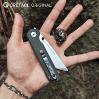 CRETACE Knives RONIN Series Folding Blade VG-10 + Micarta High End EDC Self Defense Pocketknife Original Foldable Pocket Knife