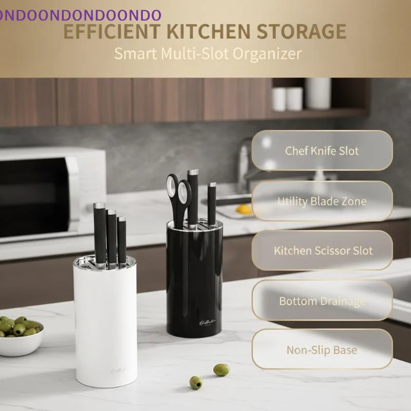Flexible Universal Knife Block Anti-slip Scissors Holder Durable Kitchen Cutlery Stand for Home Cooking Use