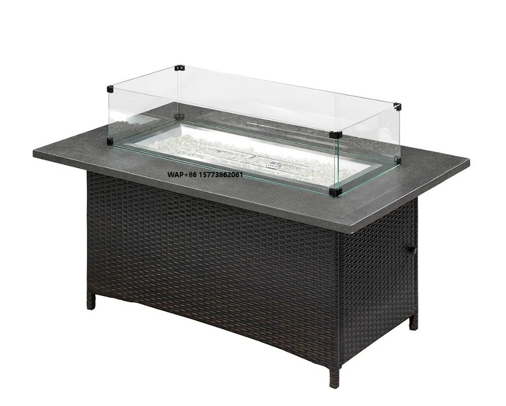 High End Rectangle Propane Backyard Fire Pit/Outdoor Gas Firepits Table